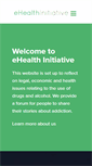 Mobile Screenshot of ehealthinitiative.org